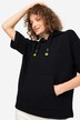 Sweat-slipover, vaffeljacquard, hætte, kængurulomme, OEKO-TEX