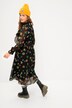 Floral Layered Chiffon Balloon Sleeve Dress