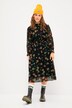 Floral Layered Chiffon Balloon Sleeve Dress