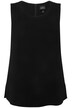 Acetátový halenkový top, A střih, kulatý výstřih, bez rukávů