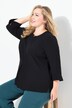 Tuniek, acetaat, tuniekhals, stolpplooi, 3/4-mouw