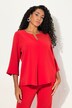 Tuniek, acetaat, tuniekhals, stolpplooi, 3/4-mouw