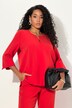 Tuniek, acetaat, tuniekhals, stolpplooi, 3/4-mouw