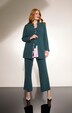 Blazer en acétate, col légèrement montant et fermeture à agrafe
