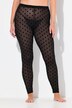 Legging en mesh, pois floqués