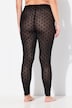 Legging en mesh, pois floqués