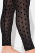 Legging en mesh, pois floqués