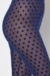 Leggings de malla, puntos flocados