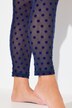 Leggings de malla, puntos flocados