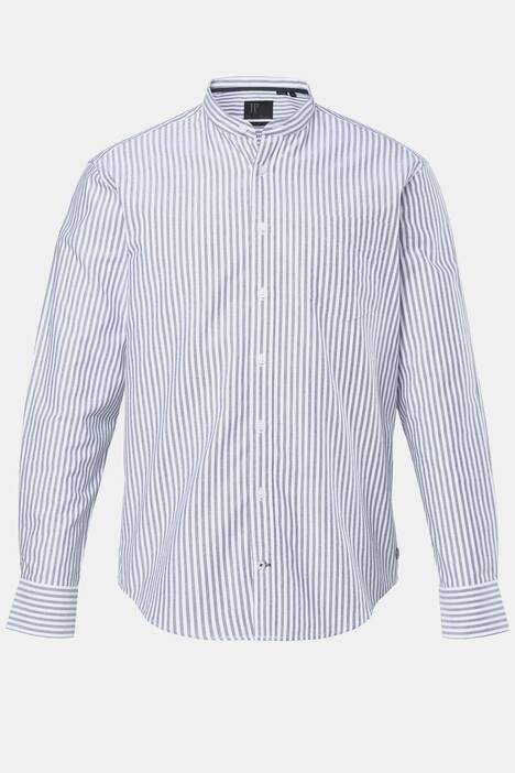 Chemise Oxford, manches longues et col montant, coupe Modern Fit - jusqu'au 8 XL