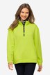 Sweatshirt, troyerkrave, lange ærmer, sideslidser