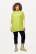 Vest, ribbestrikket, oversized, strikkekrage, ermeløs
