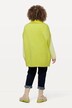 Vest, ribbestrikket, oversized, strikkekrage, ermeløs
