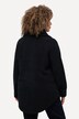 Sweat-shirt en polaire à col montant et manches longues, fermeture à glissière - silhouette en A