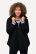 Sweat-shirt en polaire à col montant et manches longues, fermeture à glissière - silhouette en A