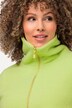 Sweat-shirt en polaire à col montant et manches longues, fermeture à glissière - silhouette en A