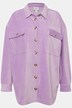 Veste chemisier oversize à manches longues, coupe oversize unisexe, en velours côtelé