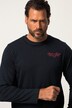 Langermet skjorte, rund hals, trykk, opptil 8XL