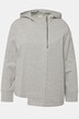 Hoodie med lynlås, hætte og lange ærmer, i økologisk bomuld