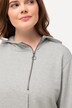 Hoodie med lynlås, hætte og lange ærmer, i økologisk bomuld