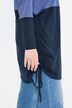 Longshirt, sømbånd, ståkrave, lange ærmer, økologisk bomuld