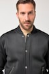 Veste en tissu cuba, col esprit blouson Teddy américain, fermeture à glissière