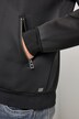Veste en tissu cuba, col esprit blouson Teddy américain, fermeture à glissière