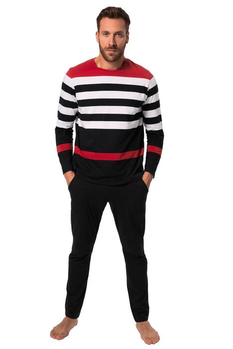 Pyžamo, domácí oblečení, OEKO-TEX, dvojdílné, tričko s dlouhými rukávy, dlouhé kalhoty, do 8XL