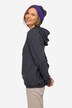 Sweat à capuche avec imprimé à message, base élastique et manches longues.