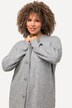 Cardigan, boxy, knopen, V-hals, fijn breisel