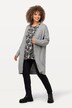 Cardigan, boxy, knopen, V-hals, fijn breisel