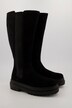 Bottes en cuir, tige XXL, empiècement élastique, largeur H
