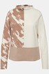 Shirt, colourblocking, opstaande kraag, lange mouwen, biologisch katoen