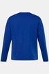 Langærmet t-shirt, broderi, rund hals, op til 8XL