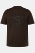 T-paita, lyhyet hihat, meleerattua jerseytä, pyöreä pääntie, rinnassa brodeeraus, suurin koko 8XL