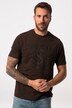 T-paita, lyhyet hihat, meleerattua jerseytä, pyöreä pääntie, rinnassa brodeeraus, suurin koko 8XL