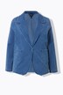 Sweatblazer, jeanslook, reverskraag, lange mouwen