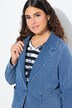 Sweatblazer, jeanslook, reverskraag, lange mouwen