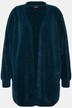 Cardigan dal taglio oversize e aperto in ciniglia con scollo a V