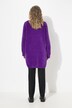Chaqueta de punto de chenilla, oversize, cuello en V, forma abierta