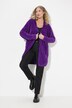 Chaqueta de punto de chenilla, oversize, cuello en V, forma abierta