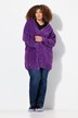 Chaqueta de punto de chenilla, oversize, cuello en V, forma abierta