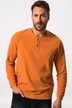 Henley, lange mouwen, wafelpiqué, ronde hals met knoopsluiting, tot 8XL