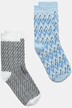 Chaussettes à imprimé zigzag, lot de 2