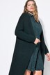 Cardigan long oversized à manches longues, coupe ouverte