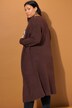 Cardigan long oversized à manches longues, coupe ouverte