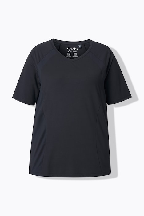 Functioneel shirt, sneldrogend, V-hals, korte mouwen