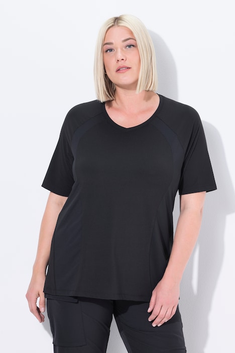 Functioneel shirt, sneldrogend, V-hals, korte mouwen