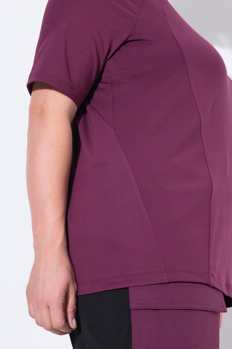 Functioneel shirt, sneldrogend, V-hals, korte mouwen