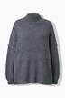 Trui, oversized, extra zacht breigoed, opstaande kraag, lange mouwen, premium